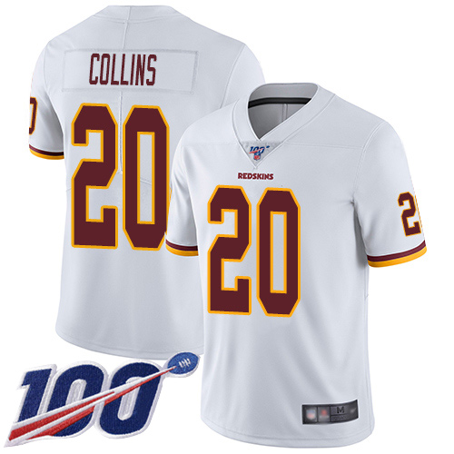 Washington Redskins Limited White Men Landon Collins Road Jersey NFL Football #20 100th Season->women nfl jersey->Women Jersey
